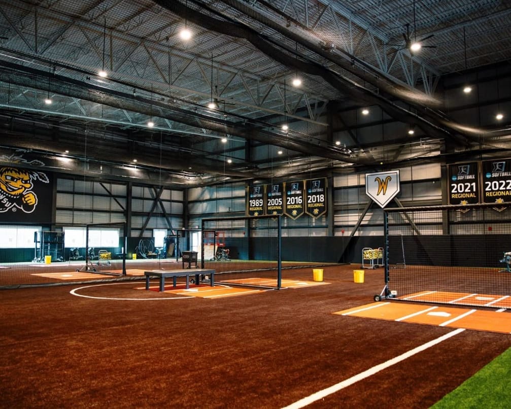Wichita-State-University-Softball-Indoor-Facility-Branding